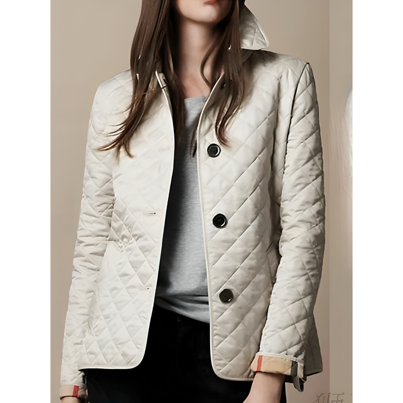 Courte veste matelassée chaude pour femme