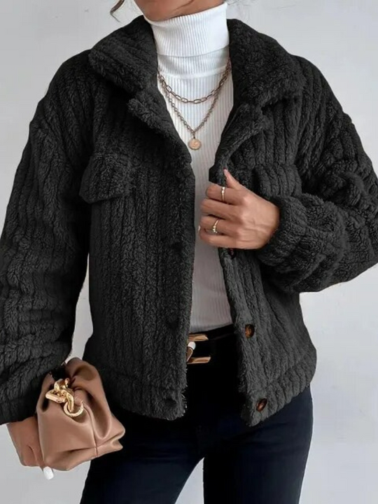 Veste en fausse fourrure courte pour femme, mode printemps