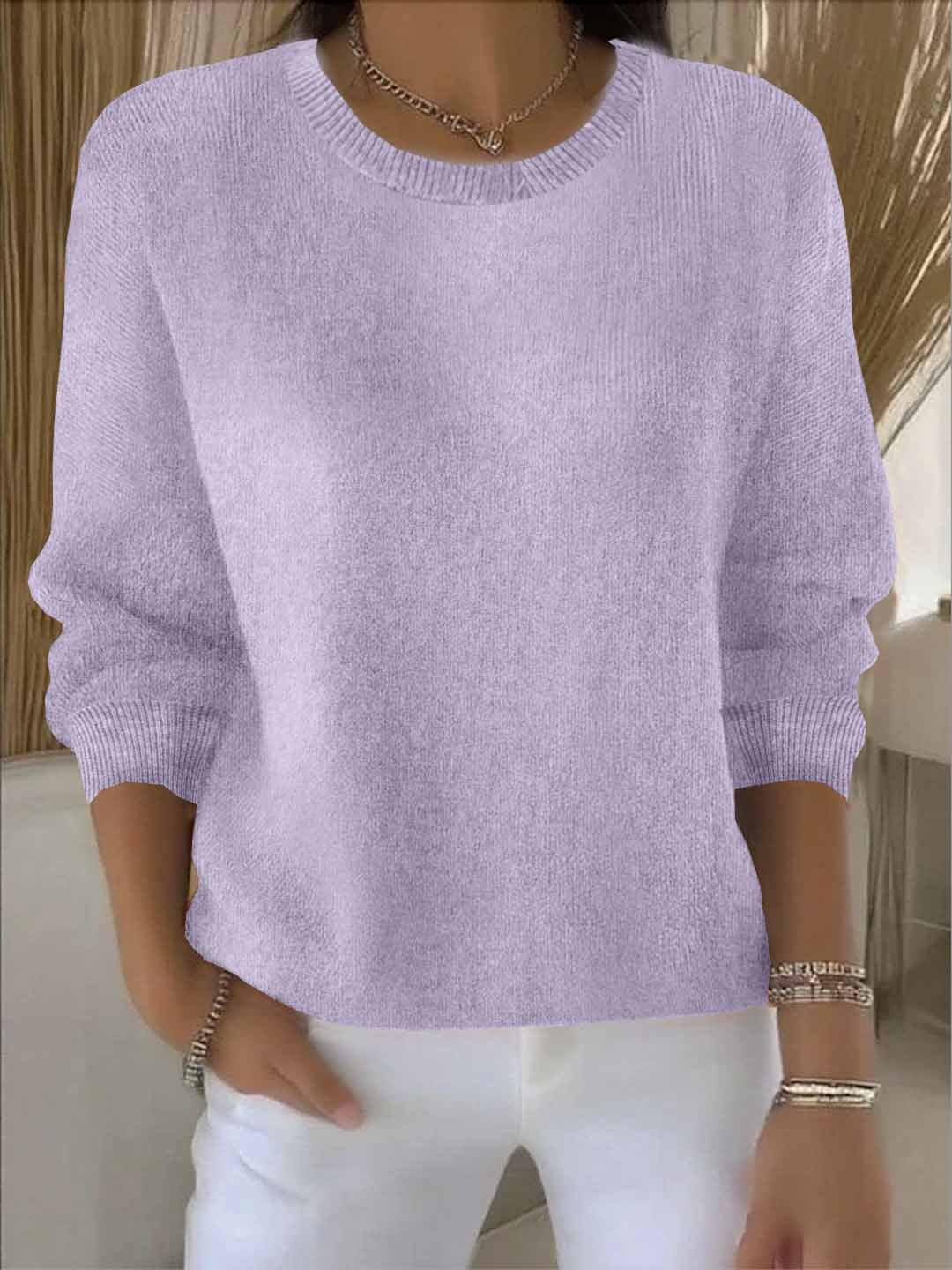 Pull Femme Tricoté Chaud Doux Hiver