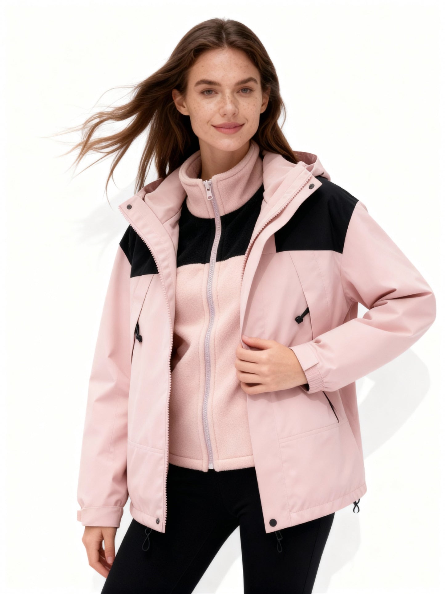 Veste polaire pratique chaude à capuche