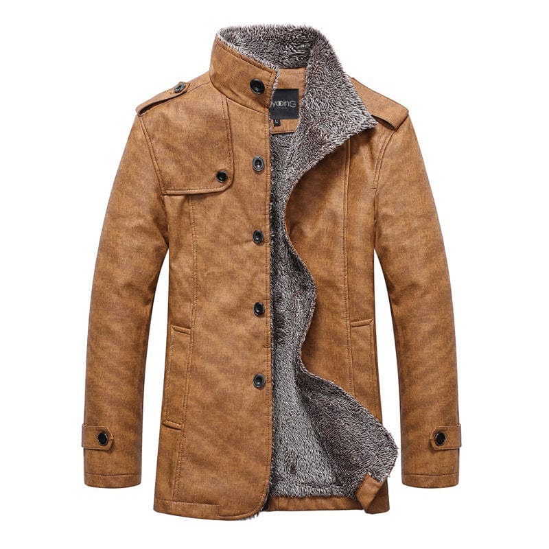 Veste d'hiver homme chaude isolée col montant