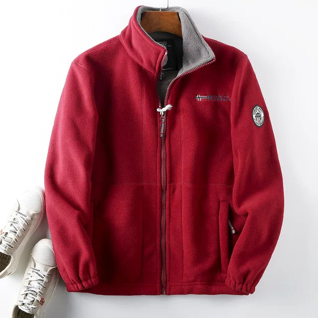 Veste chaude en polaire sherpa pour l'hiver