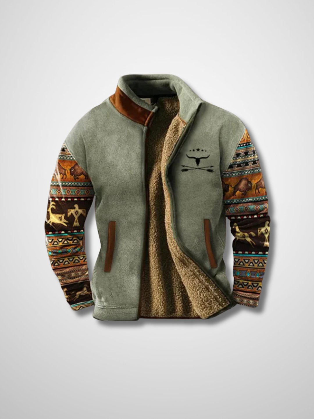Veste polaire homme chaude Sherpa veste d'hiver
