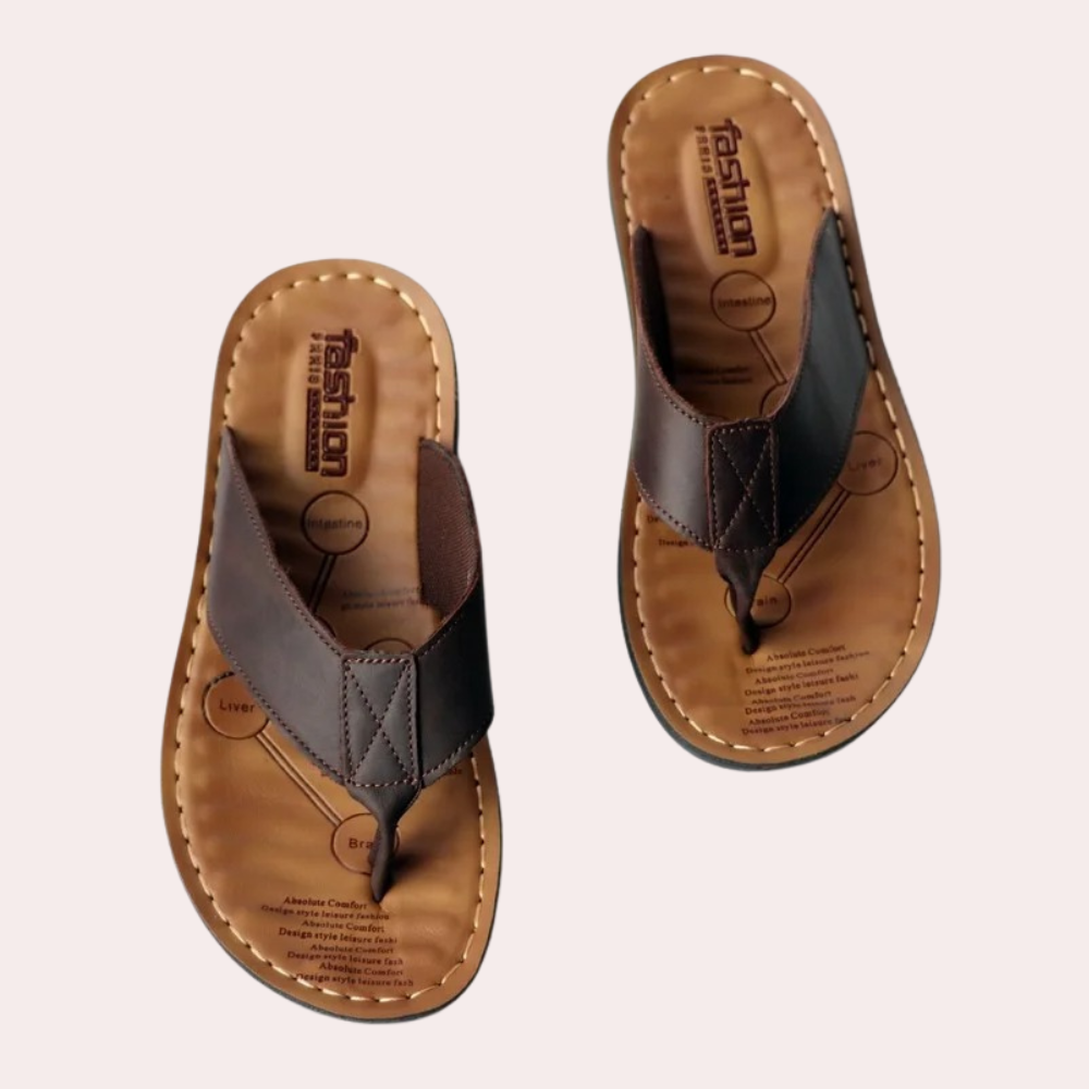 Sandales homme ergonomiques en cuir