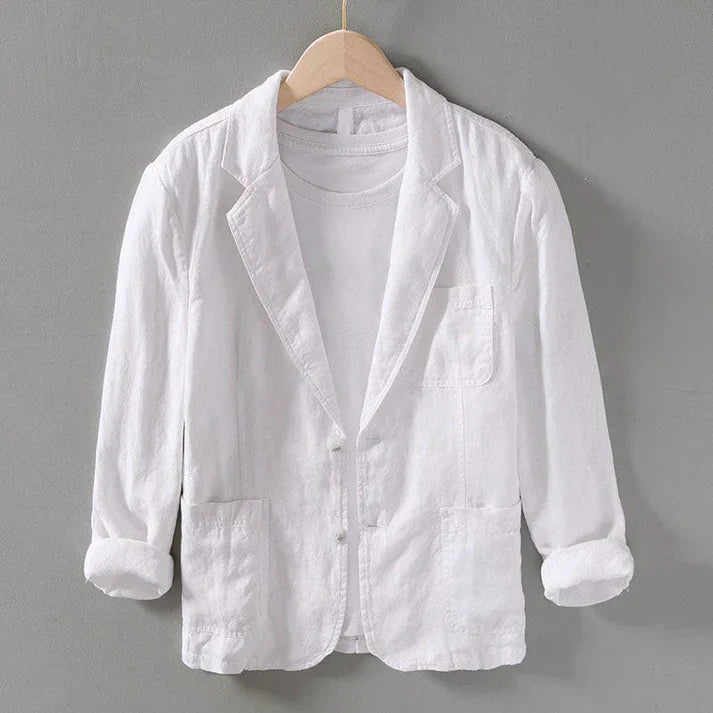 Blazer d'été léger en lin confortable