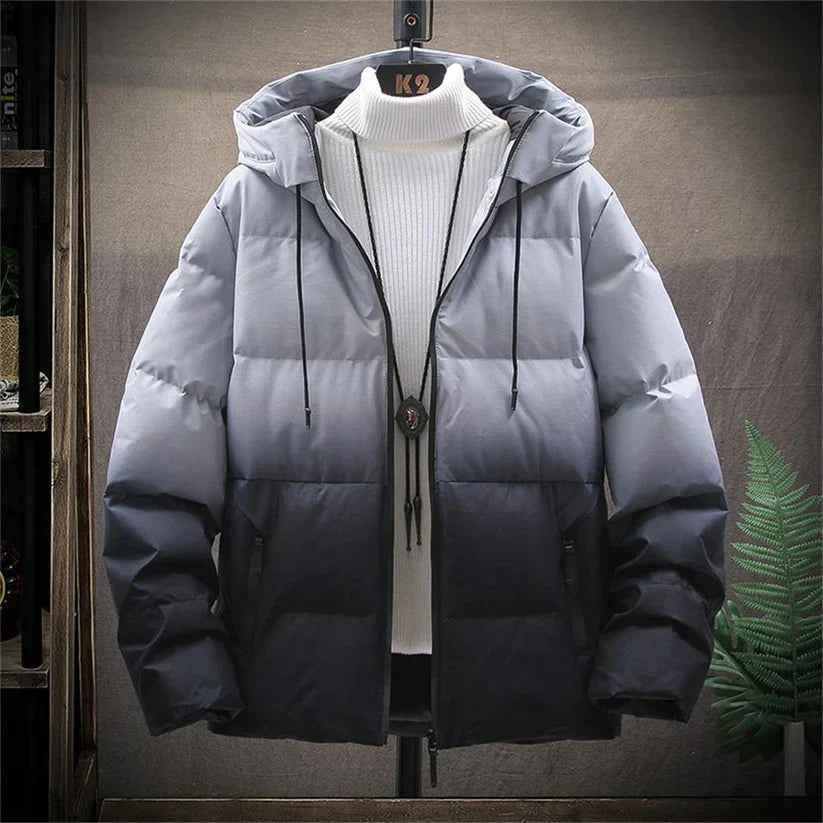 Veste d'hiver imperméable design dégradé