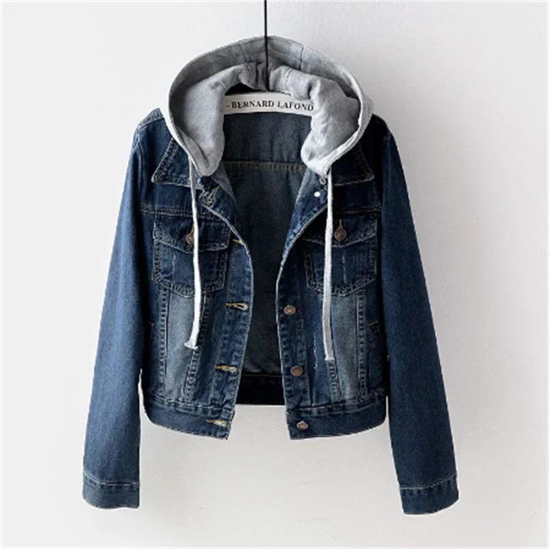 Jeans femme avec capuche amovible