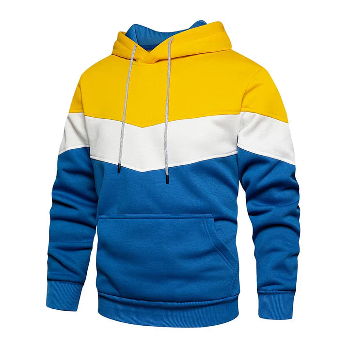 Sweat à capuche homme rayures horizontales modernes
