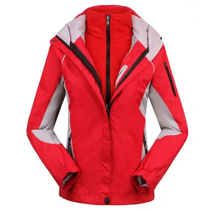 Veste outdoor femme imperméable coupe-vent noire