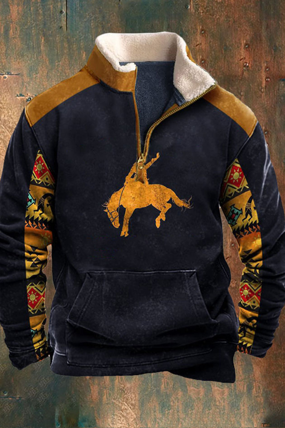 Polaire pour homme chaude avec poche kangourou