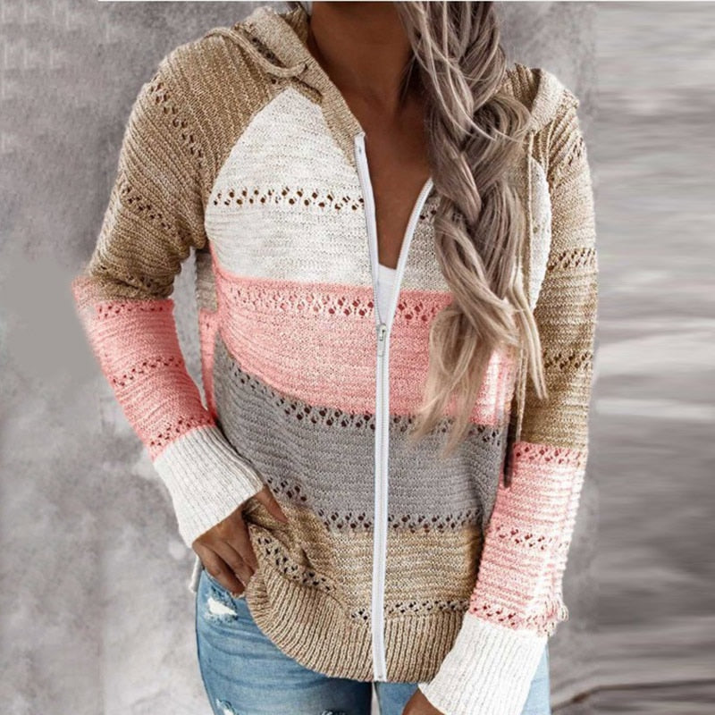 Gilet à capuche stylé pour femme