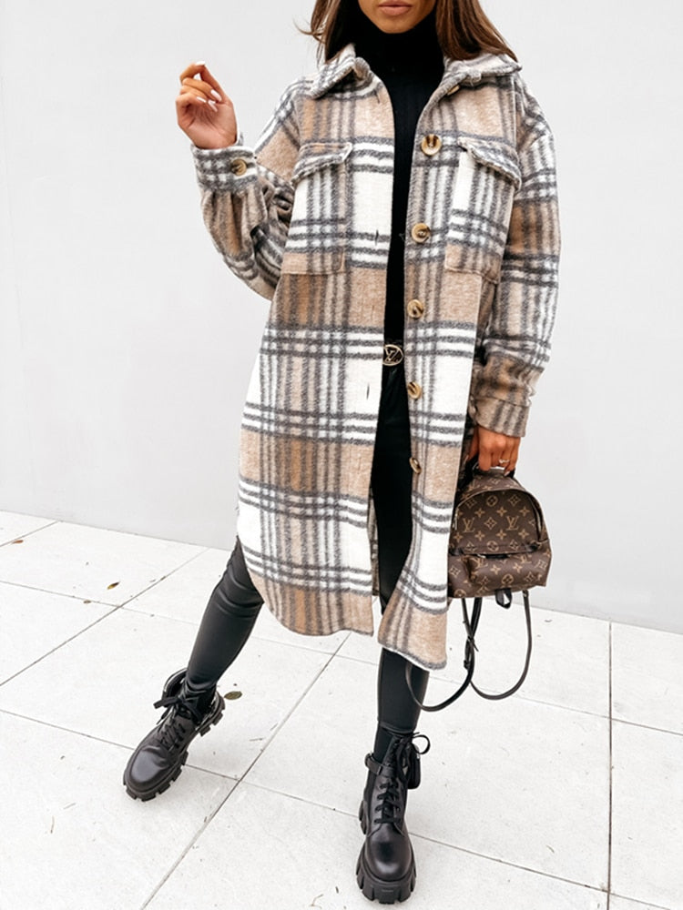 Veste à carreaux homme Casual Chic