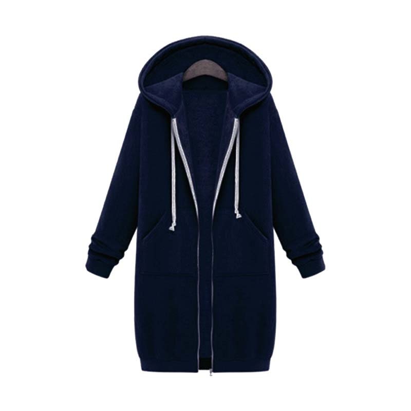 Veste sweat femme longue et élégante