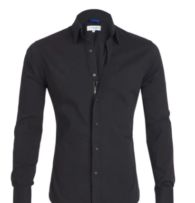Chemise homme manches longues moderne boutonnée