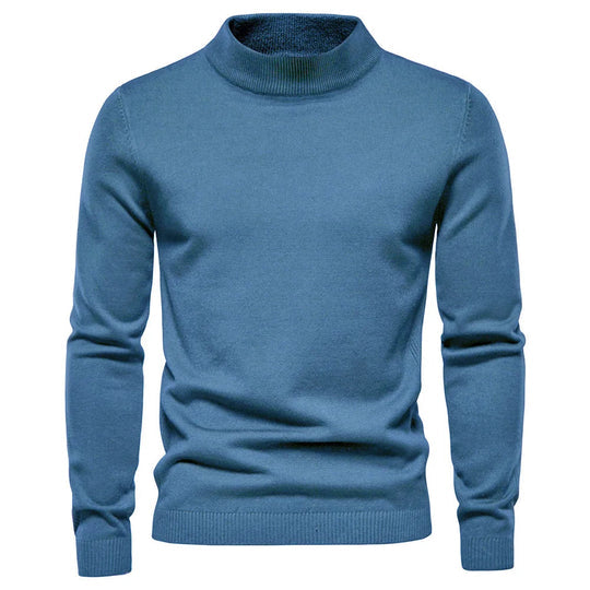Pull à col roulé chaud en cachemire pour homme