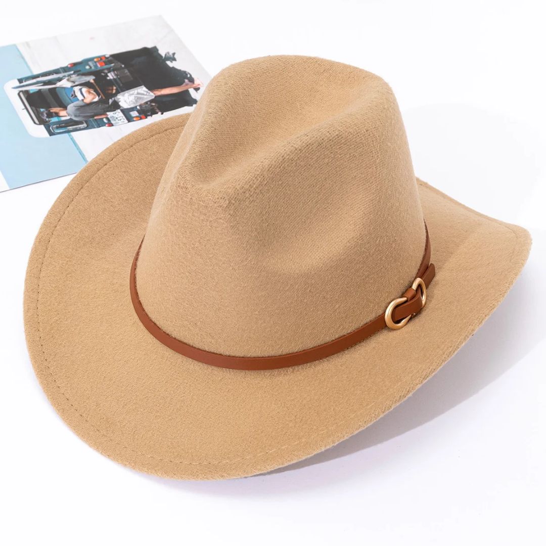 Chapeau homme aspect cuir traditionnel