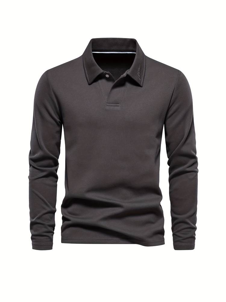 Polo à manches longues élégant pour homme