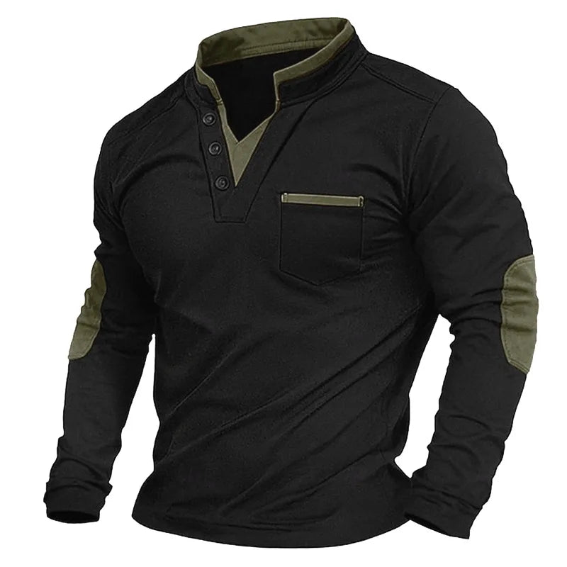 Sweat-shirt homme col V sportif