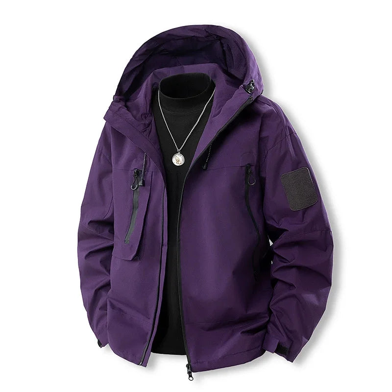 Manteau de randonnée femme à capuche imperméable