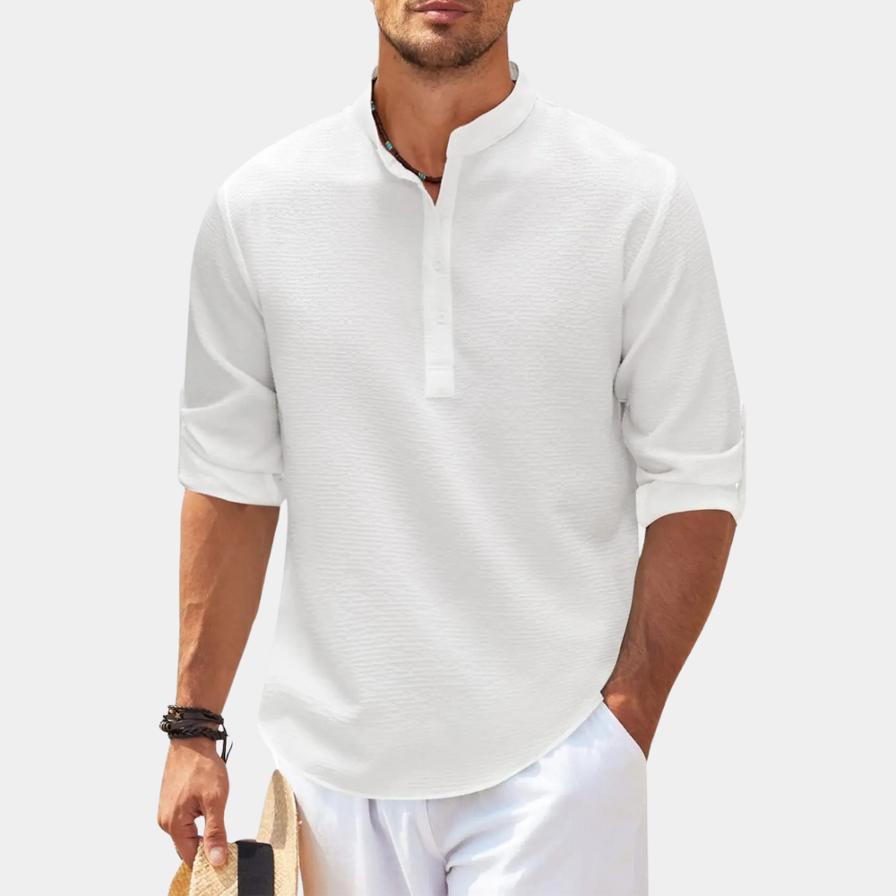 Chemise homme à manches longues légère pour l'été