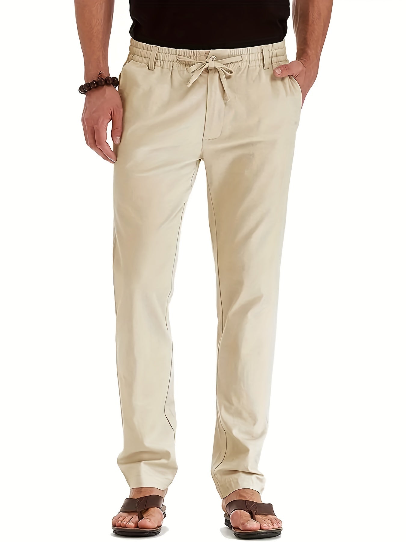 Pantalon Chino Homme Slim Fit en Coton Élastique