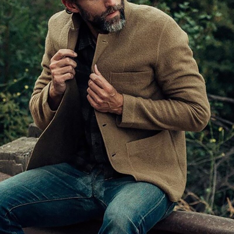 Cardigan en laine élégant pour homme avec boutons