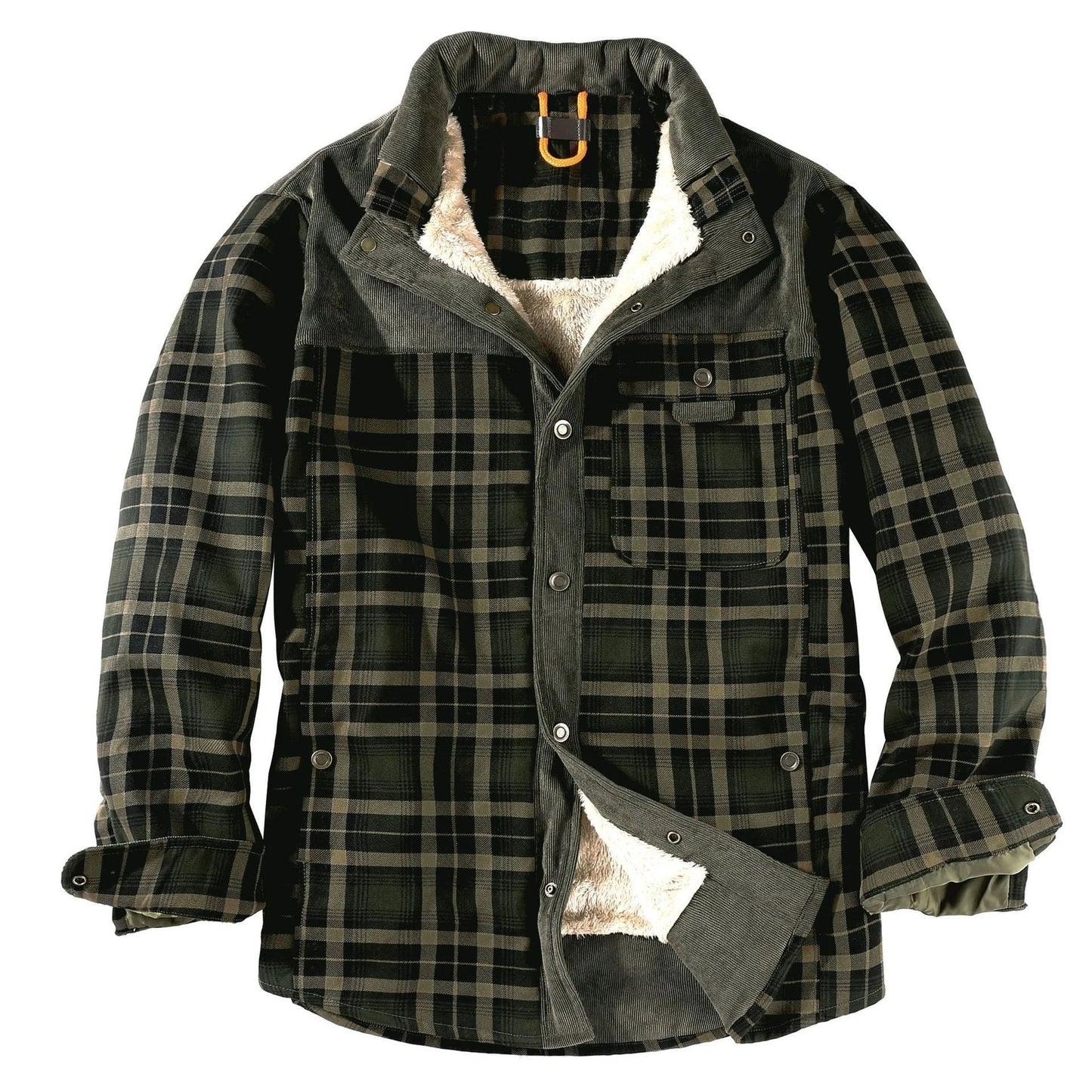 Chemise à carreaux en flanelle de bûcheron pour hommes