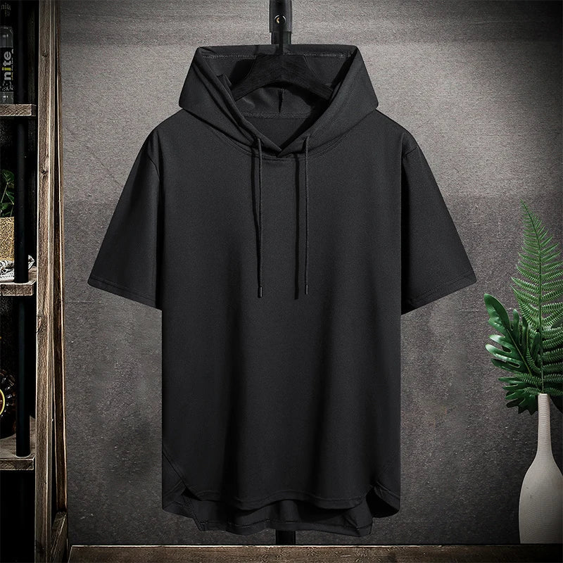 Grand sweat à capuche sans manches pour hommes