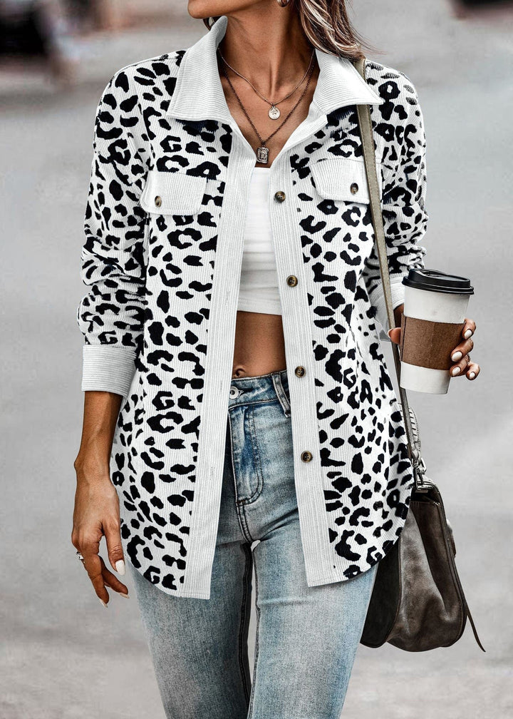 Veste mi-saison léopard femme chic