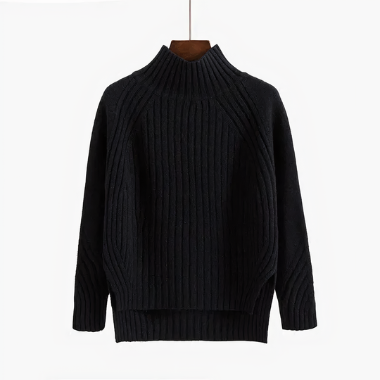 Pull en tricot doux à col rond pour femme