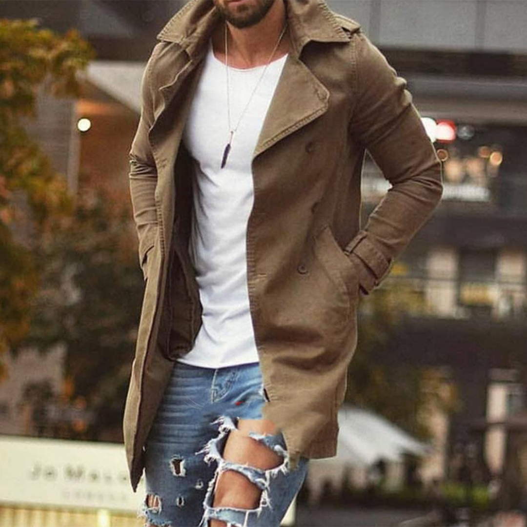 Veste d'hiver longue élégante pour homme