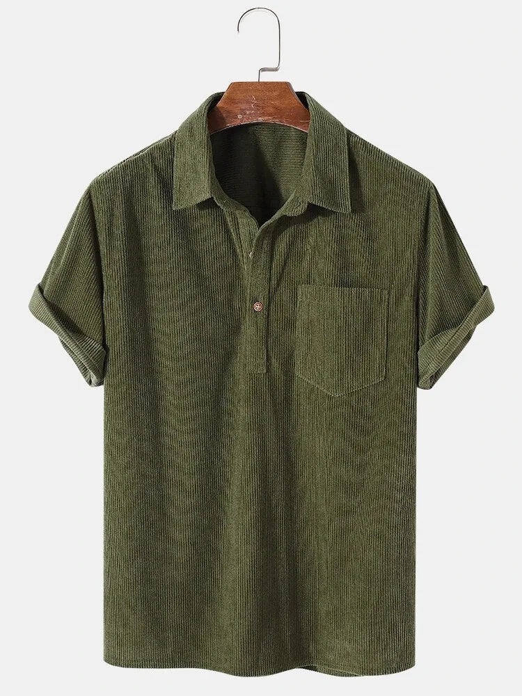 Polo pour homme à manches courtes coupe décontractée