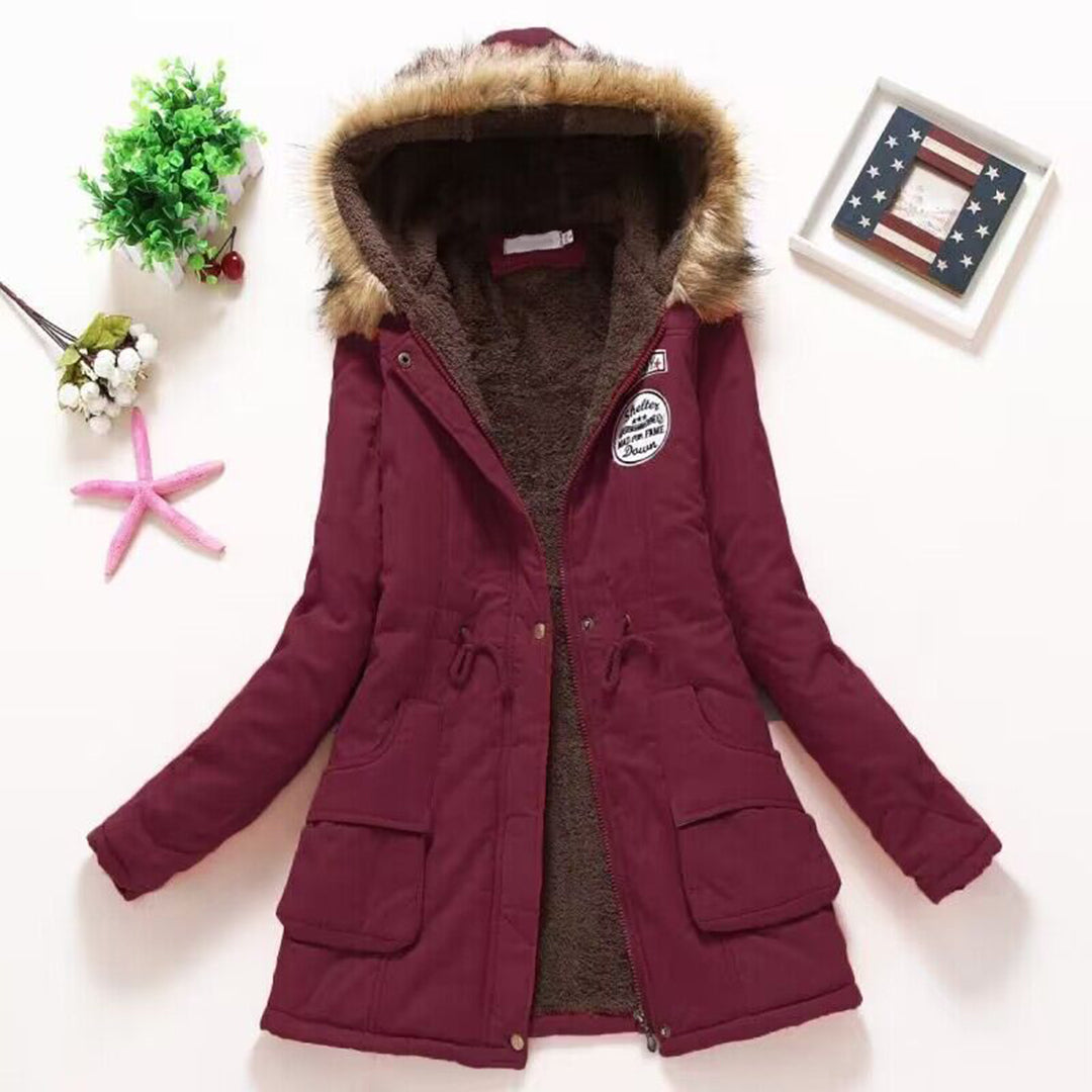 Parka d'hiver femme chaud confortable isolé