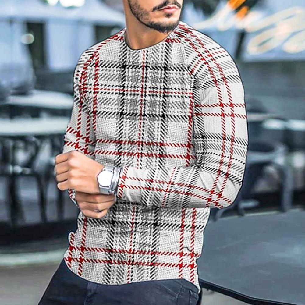 Pull Homme Manches Longues Col Rond