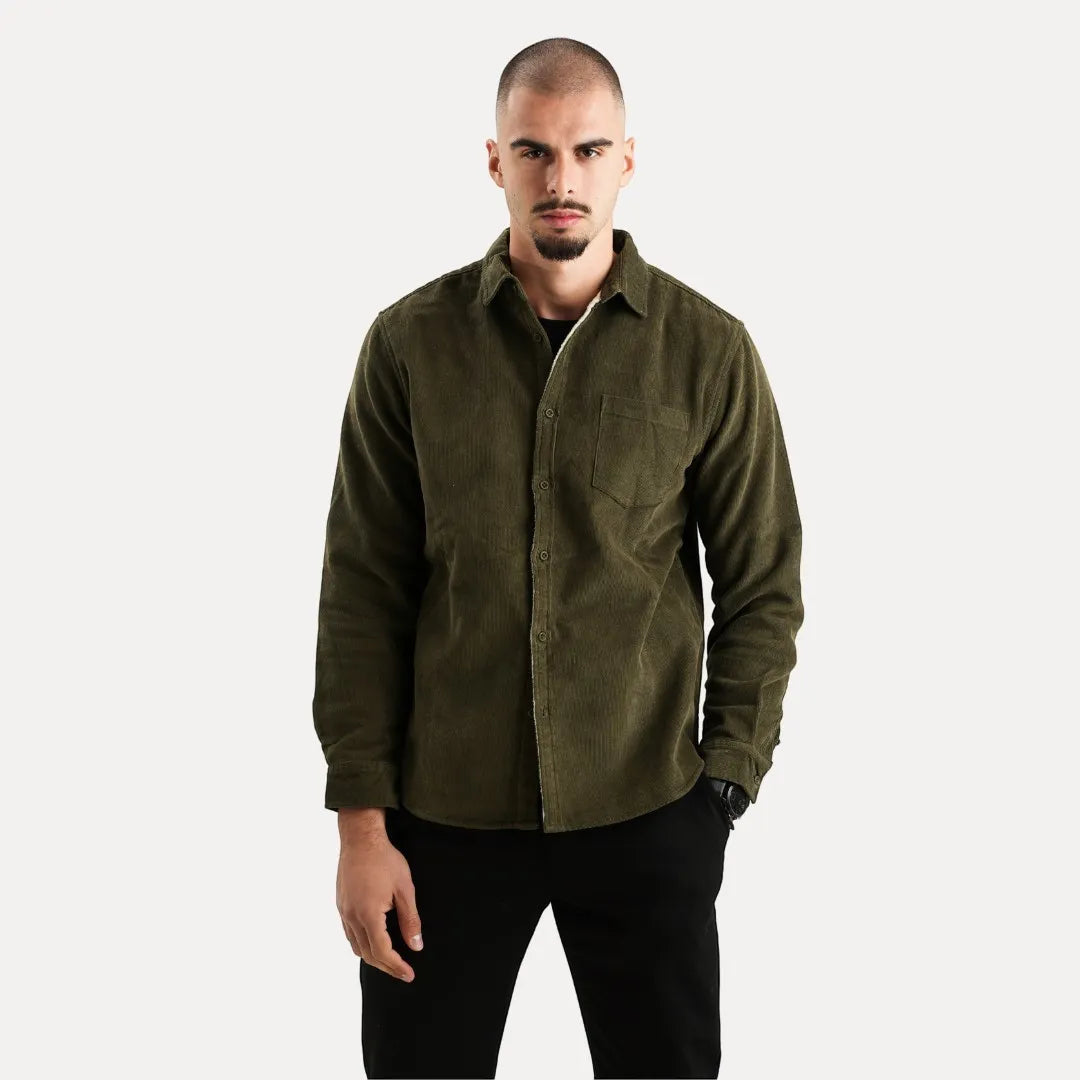 Chemise confortable en coton pour homme