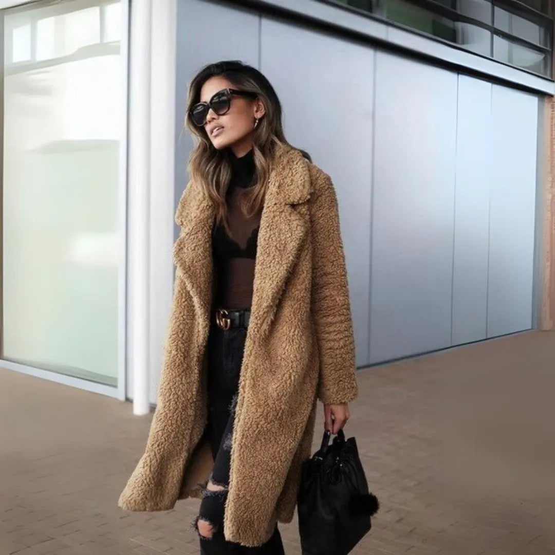 Veste teddy femme douce modèle