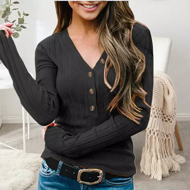 Pull uni confortable pour femmes