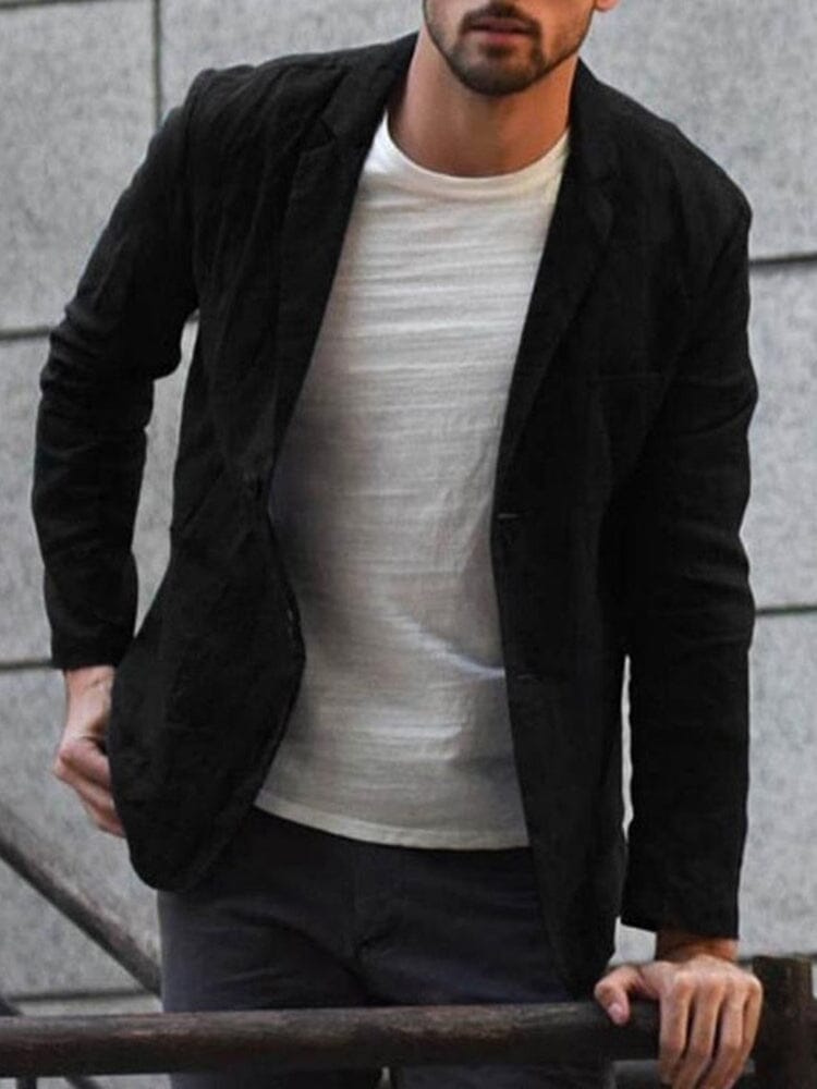 Blazer en lin homme Léger Coupe ajustée