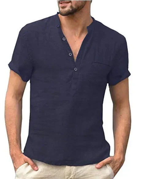 Chemise en lin coupe confort d'été