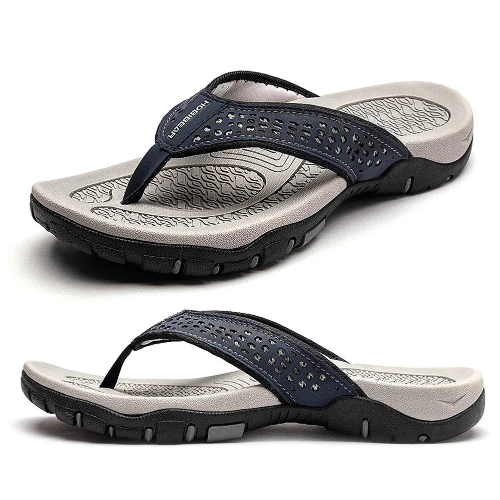 Chaussons confort pour hommes, chaussures à semelle orthopédique