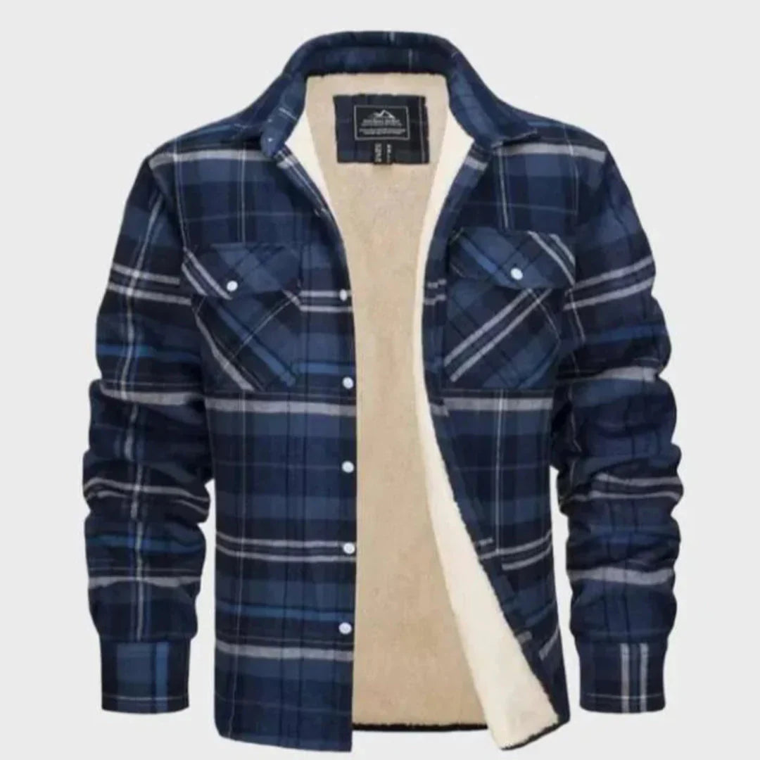 Veste en flanelle douce doublée Sherpa pour femme