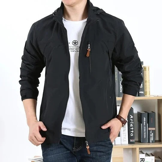 Veste d'extérieur pour homme imperméable style militaire