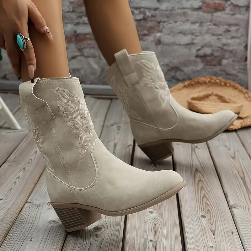 Élégantes bottines à talon pour femmes