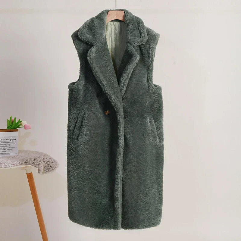 Gilet femme tendance sans manches long