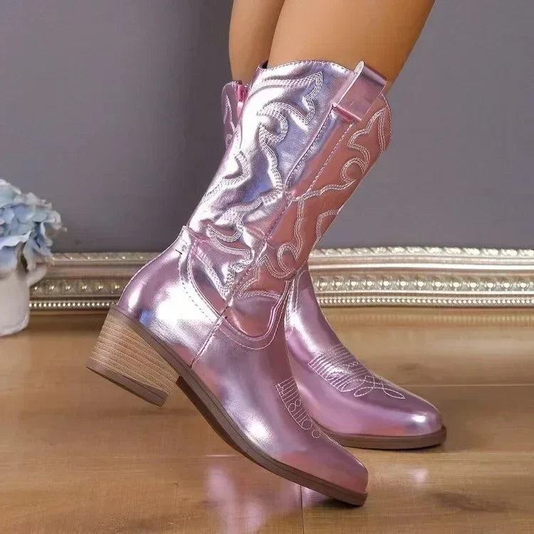 Gilet Bottes Style Country Brodé