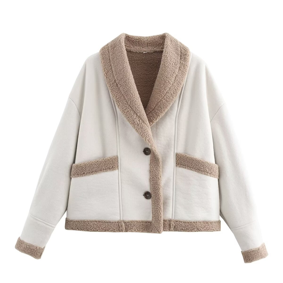 Manteau d'hiver femme col revers