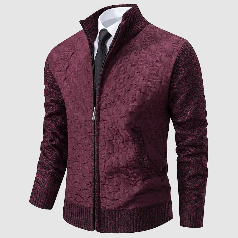 Robe en maille élégante avec col montant