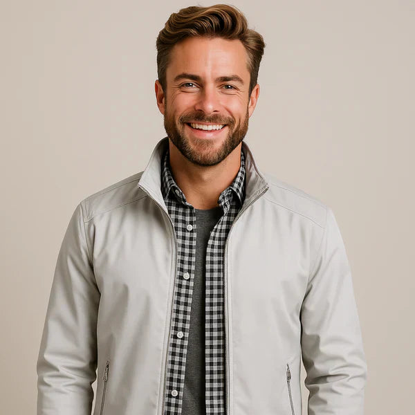 Blouson aviateur homme moderne zippé