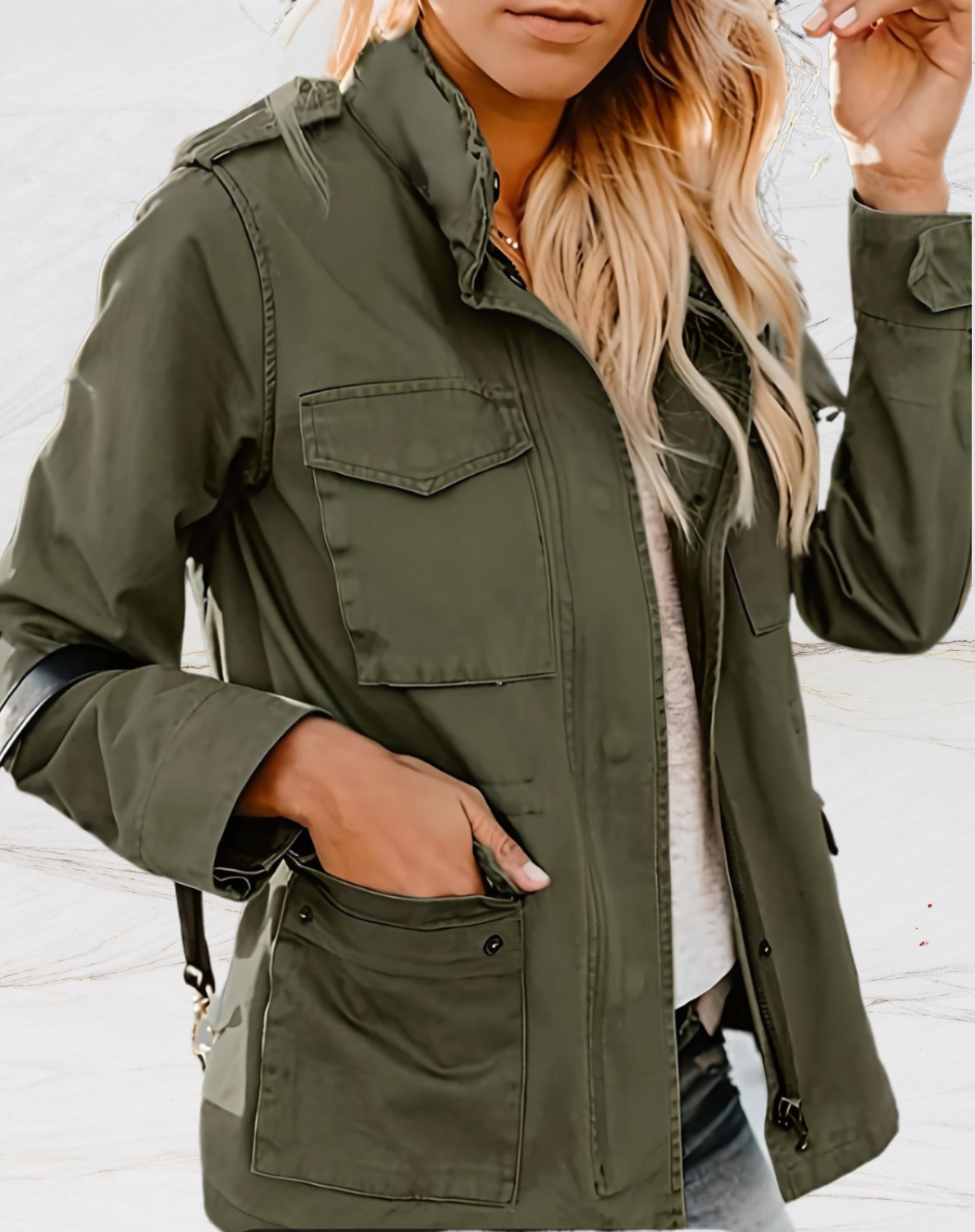 Veste pratique pour femme avec de nombreuses poches