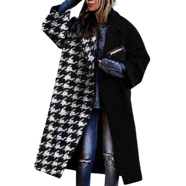 Manteau long en laine femme couleurs chaudes et charmantes